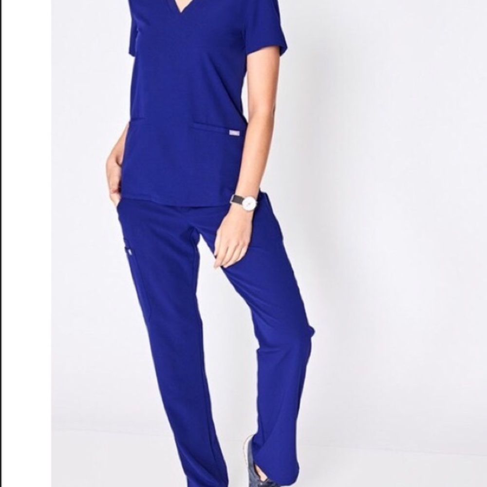 Figs Scrubs Deep Royal Blue Set